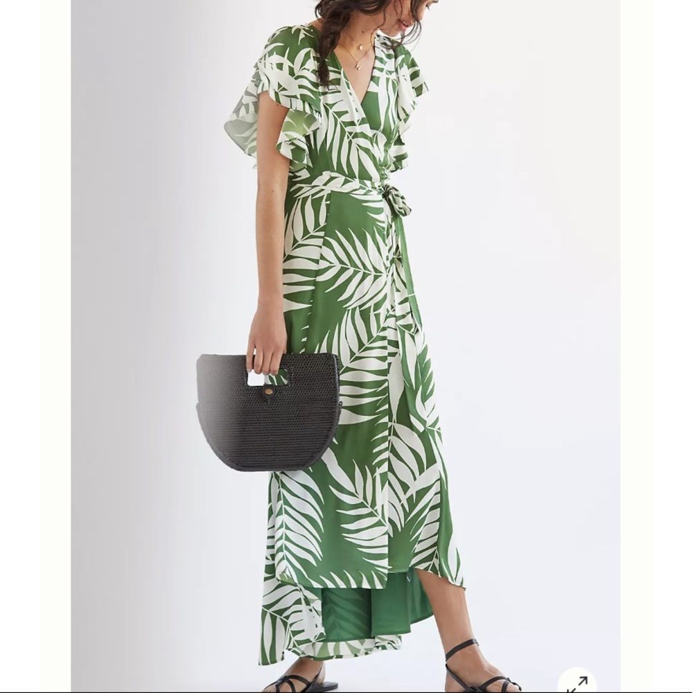 Anthropologie Hutch Palms Wrap Maxi Dress